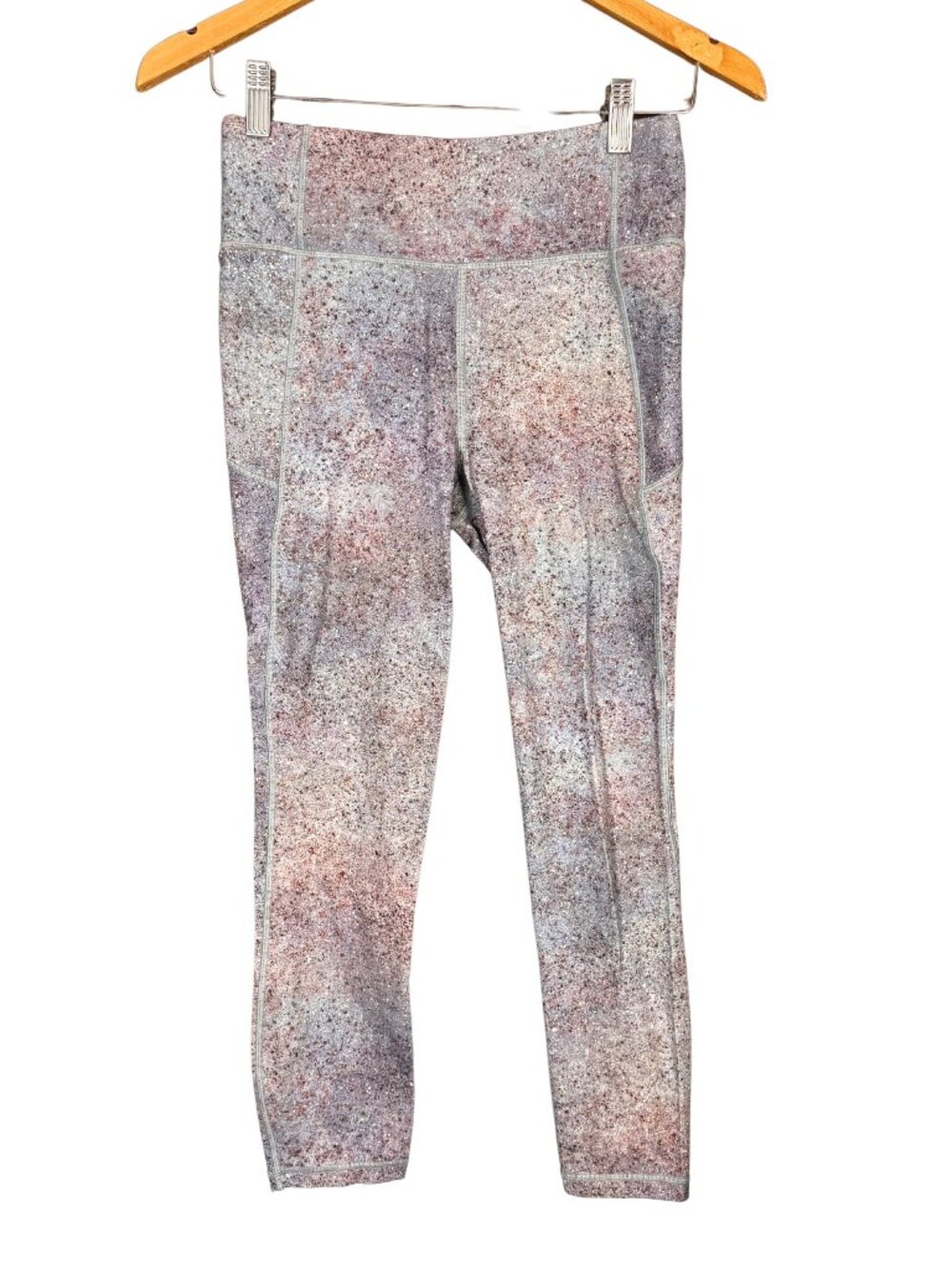 Lululemon Final Lap Crop Leggings Size 6 Summer Haze Multi Run Crop